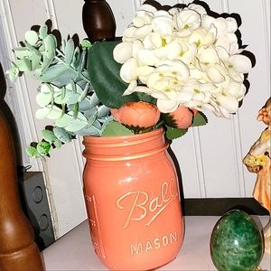 Floral decor mason jars
